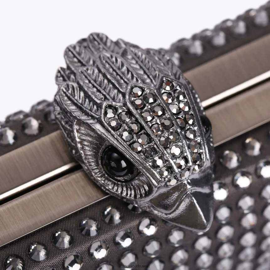 كيلووات Kurt Geiger نحيف لندن كريستال كينسينغتون مخلب رمادي X06PDH55 | أكياس