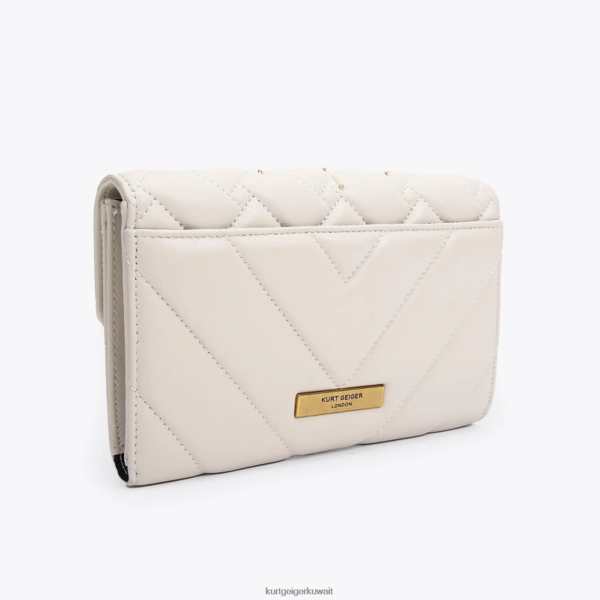 كيلووات Kurt Geiger نحيف محفظة لندن كينسينغتون بسلسلة العين عظم X06PDH56 | أكياس