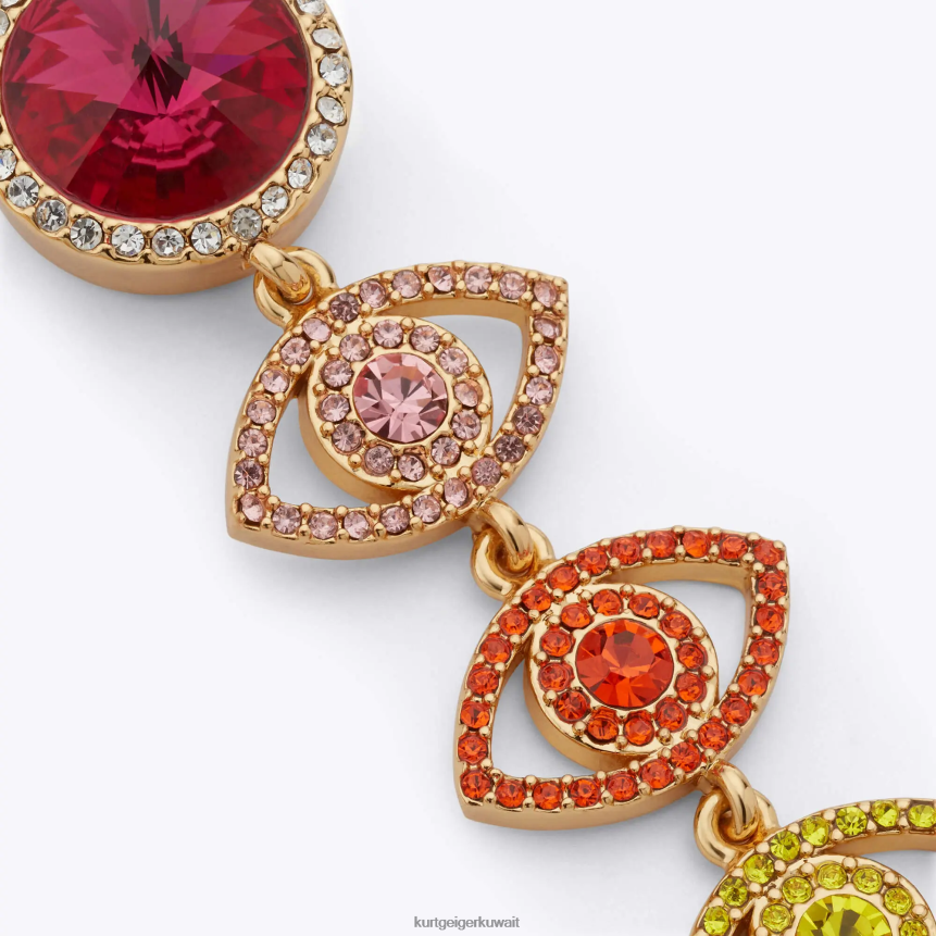 كيلووات Kurt Geiger نحيف لندن الأقراط قطرة العين الشريرة ذهب X06PDH587 | مُكَمِّلات