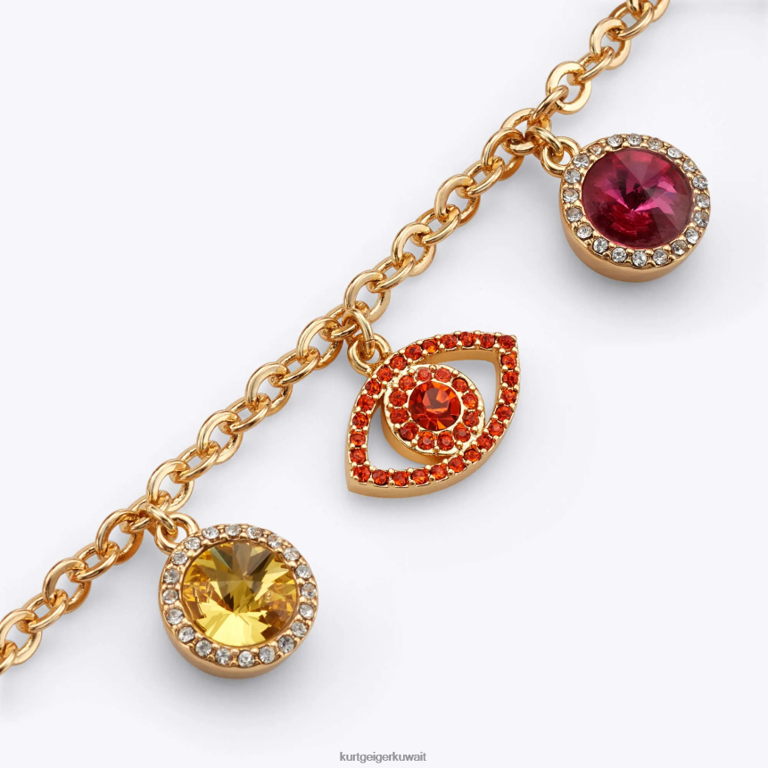 كيلووات Kurt Geiger نحيف لندن سوار الكريستال العين الشريرة ذهب X06PDH588 | مُكَمِّلات