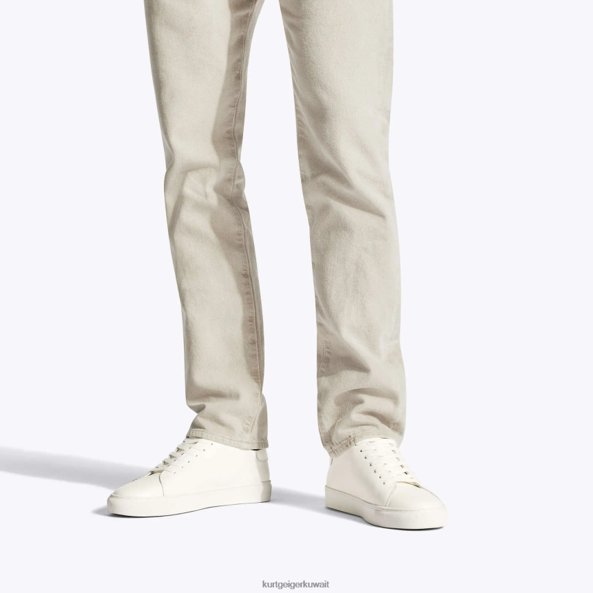 كيلووات Kurt Geiger رجال لندن لينون أبيض X06PDH597 | أحذية