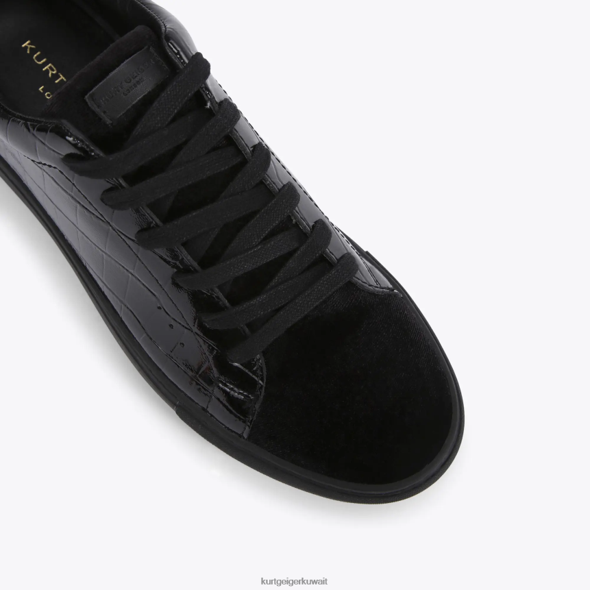 كيلووات Kurt Geiger رجال لندن لاني تمساح أسود X06PDH604 | أحذية