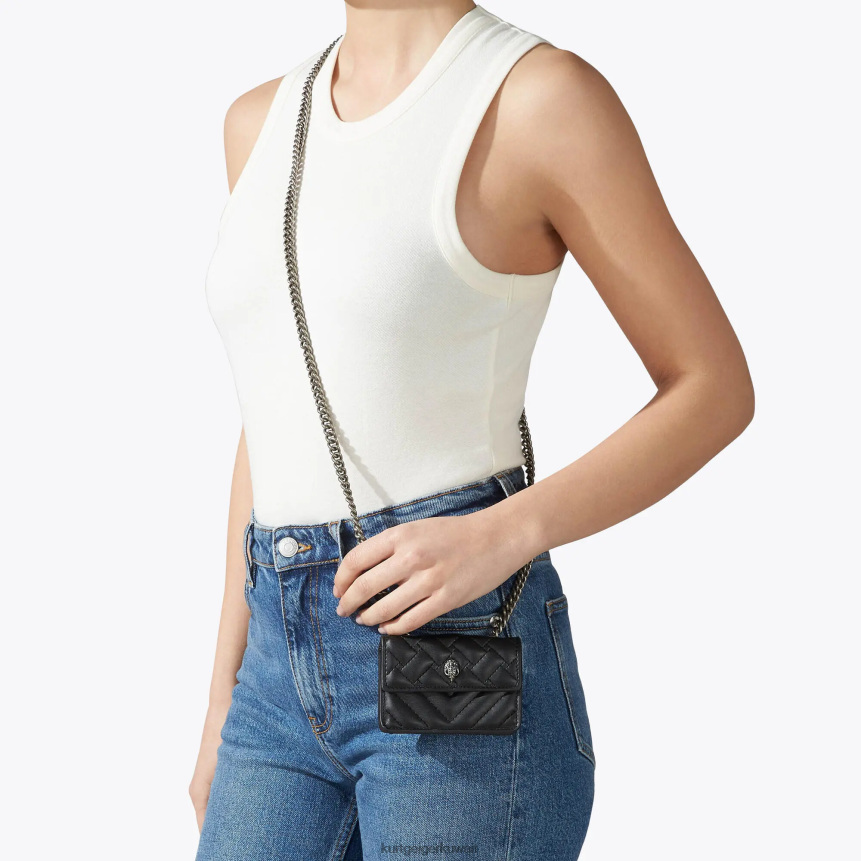 كيلووات Kurt Geiger نحيف لندن مايكرو كنسينغتون في لندن أسود X06PDH61 | أكياس