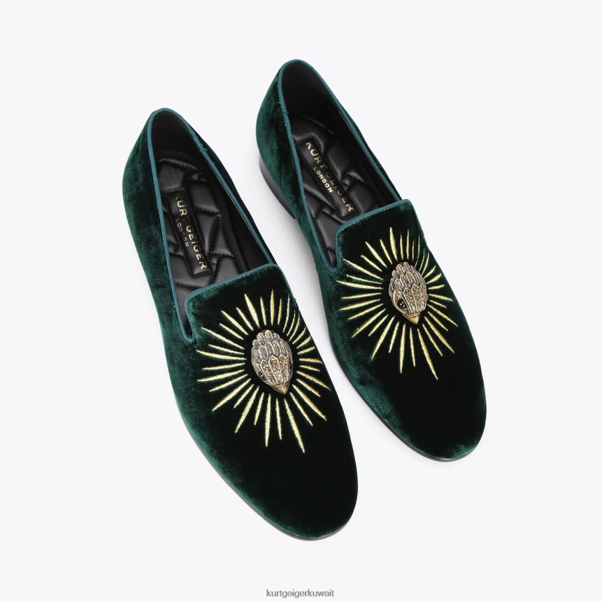 كيلووات Kurt Geiger رجال نسر لندن الآس أخضر X06PDH636 | أحذية