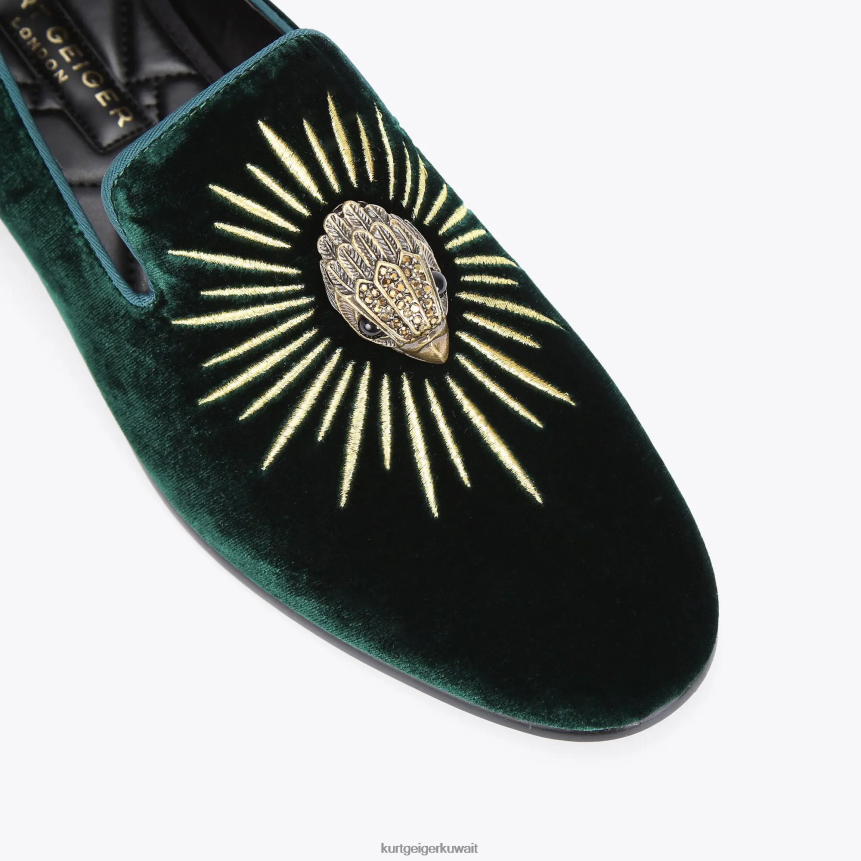كيلووات Kurt Geiger رجال نسر لندن الآس أخضر X06PDH636 | أحذية