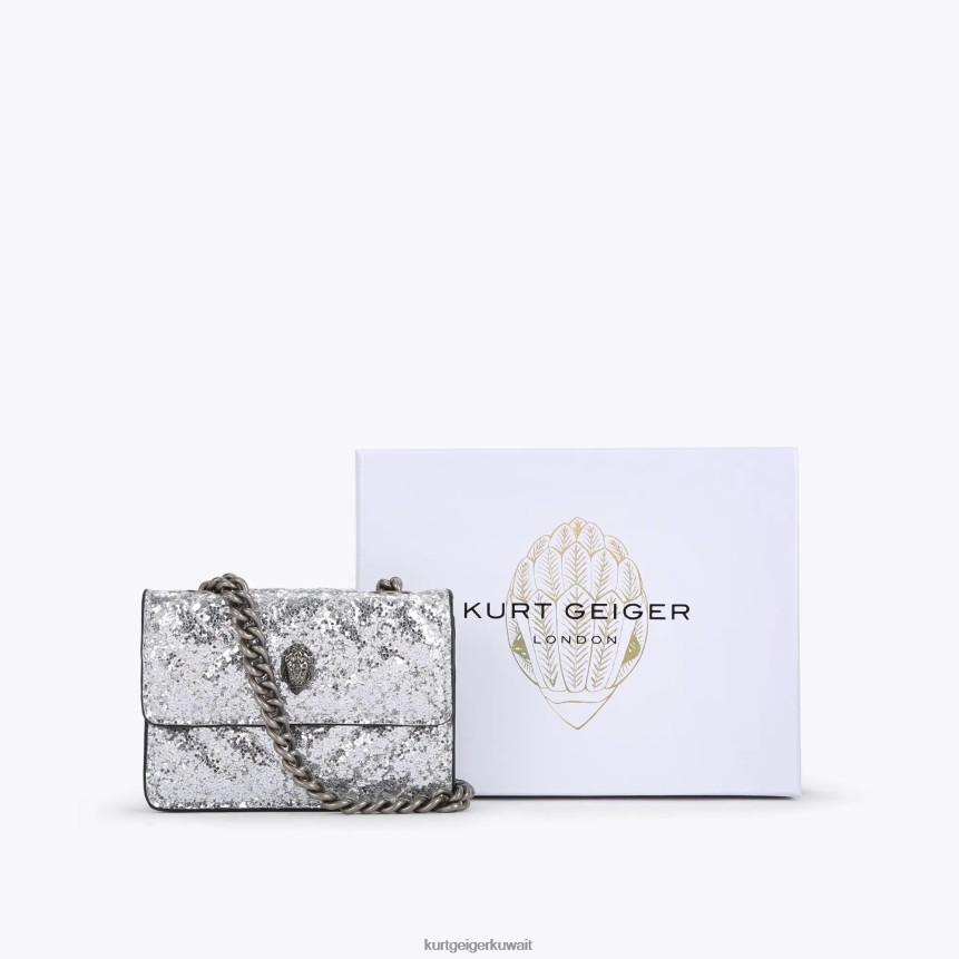 كيلووات Kurt Geiger نحيف لندن مايكرو كنسينغتون في لندن فضة X06PDH63 | أكياس