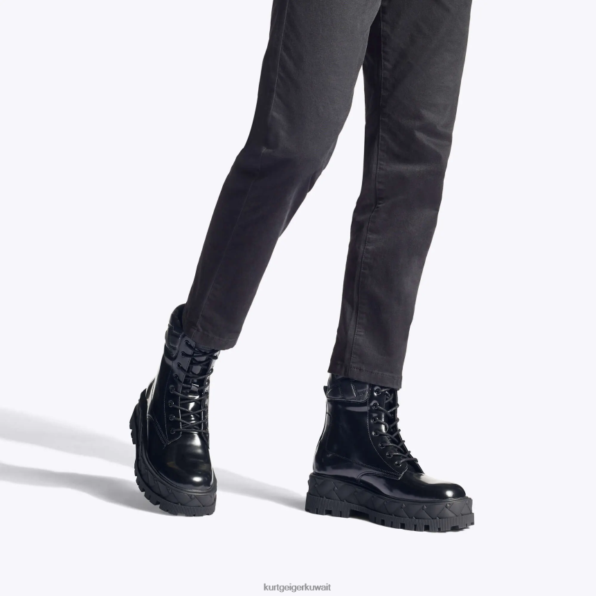 كيلووات Kurt Geiger رجال لندن لندن الدانتيل يصل أسود X06PDH650 | أحذية
