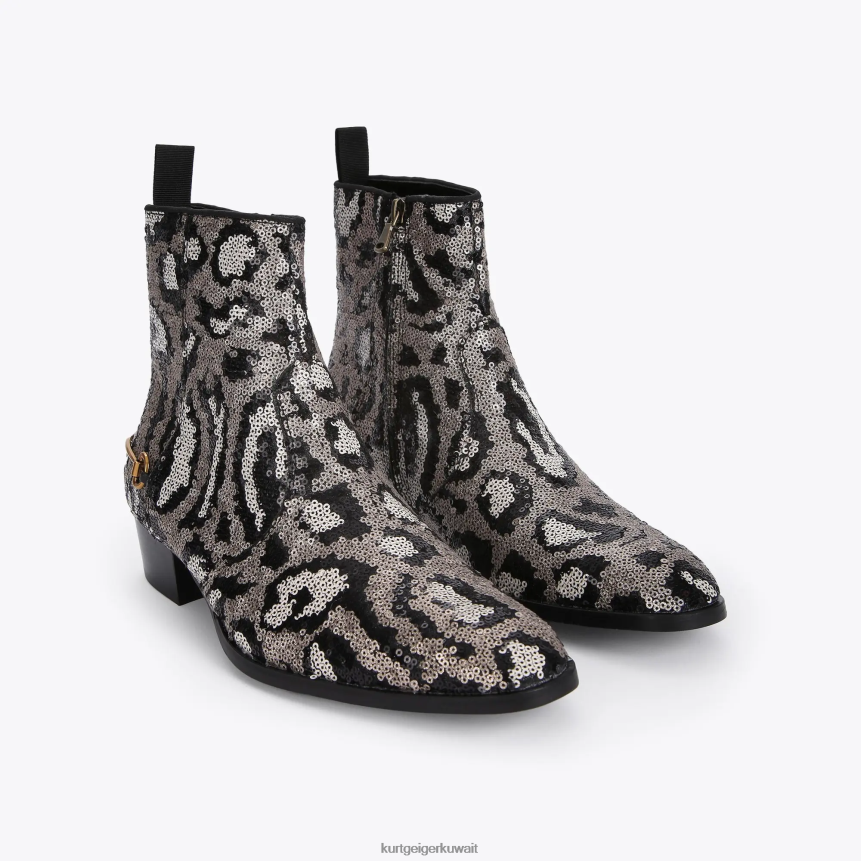 كيلووات Kurt Geiger رجال لندن جين الترتر مزيج البيج X06PDH654 | أحذية