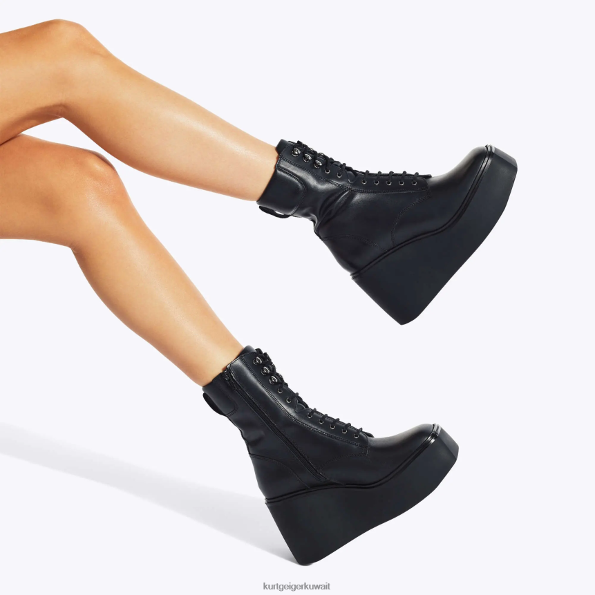 كيلووات Kurt Geiger نحيف حذاء لندن فخم برباط أسود X06PDH662 | أحذية