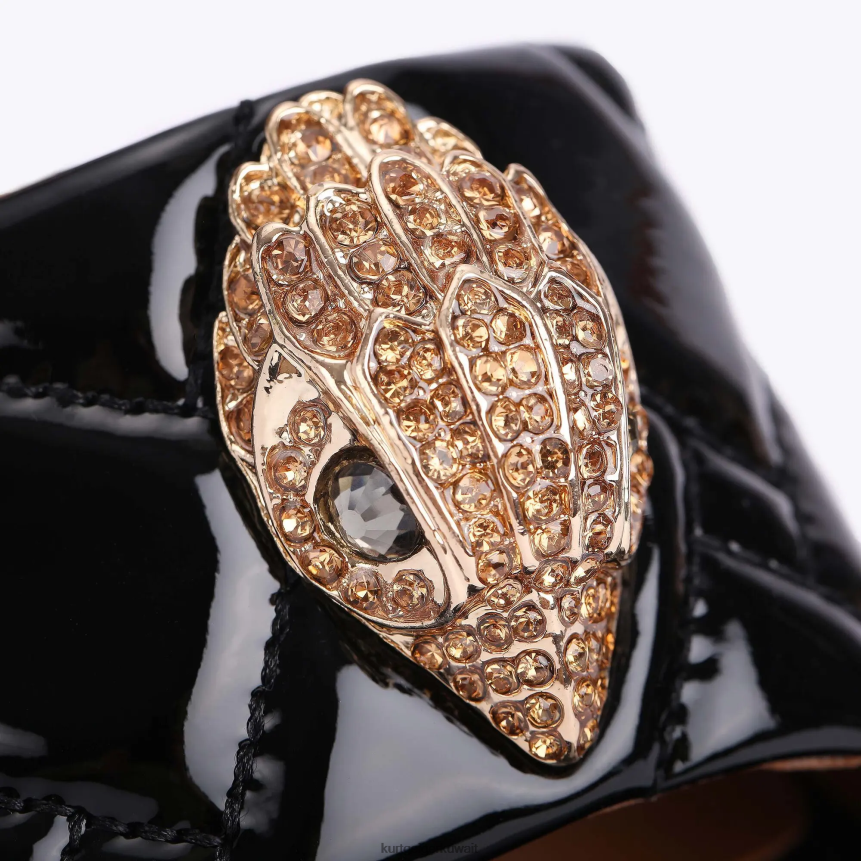 كيلووات Kurt Geiger نحيف صندل لندن كنسينغتون أسود X06PDH671 | أحذية