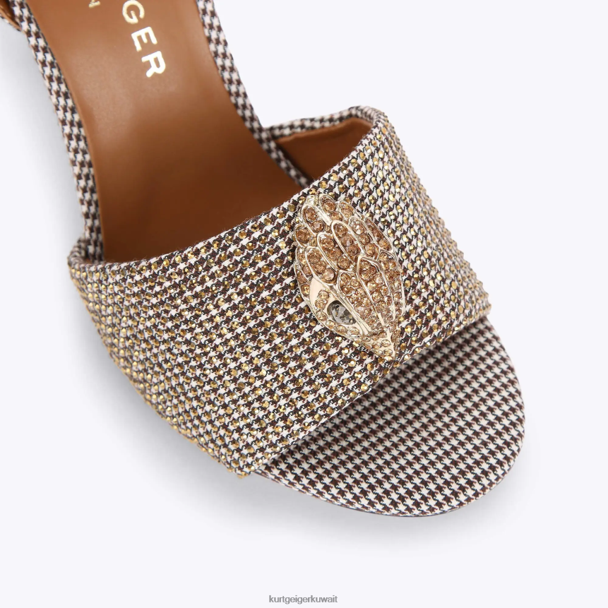 كيلووات Kurt Geiger نحيف صندل لندن كنسينغتون اللون البيج X06PDH672 | أحذية
