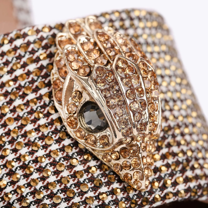 كيلووات Kurt Geiger نحيف صندل لندن كنسينغتون اللون البيج X06PDH672 | أحذية