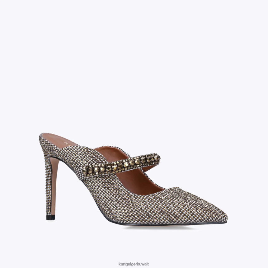 كيلووات Kurt Geiger نحيف دوق لندن اللون البيج X06PDH683 | أحذية