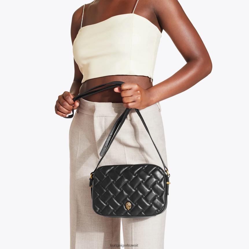 كيلووات Kurt Geiger نحيف لندن كنسينغتون عبر الجسم أسود X06PDH70 | أكياس