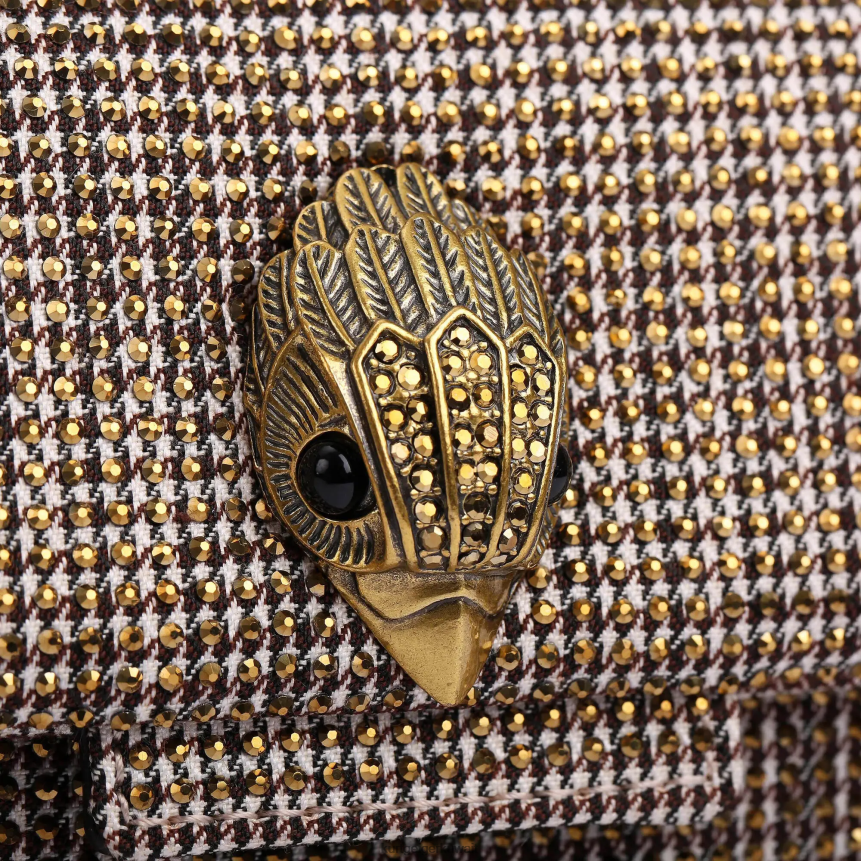 كيلووات Kurt Geiger نحيف قماش لندن هاوندزتوث ميني كنسينغتون اللون البيج X06PDH74 | أكياس