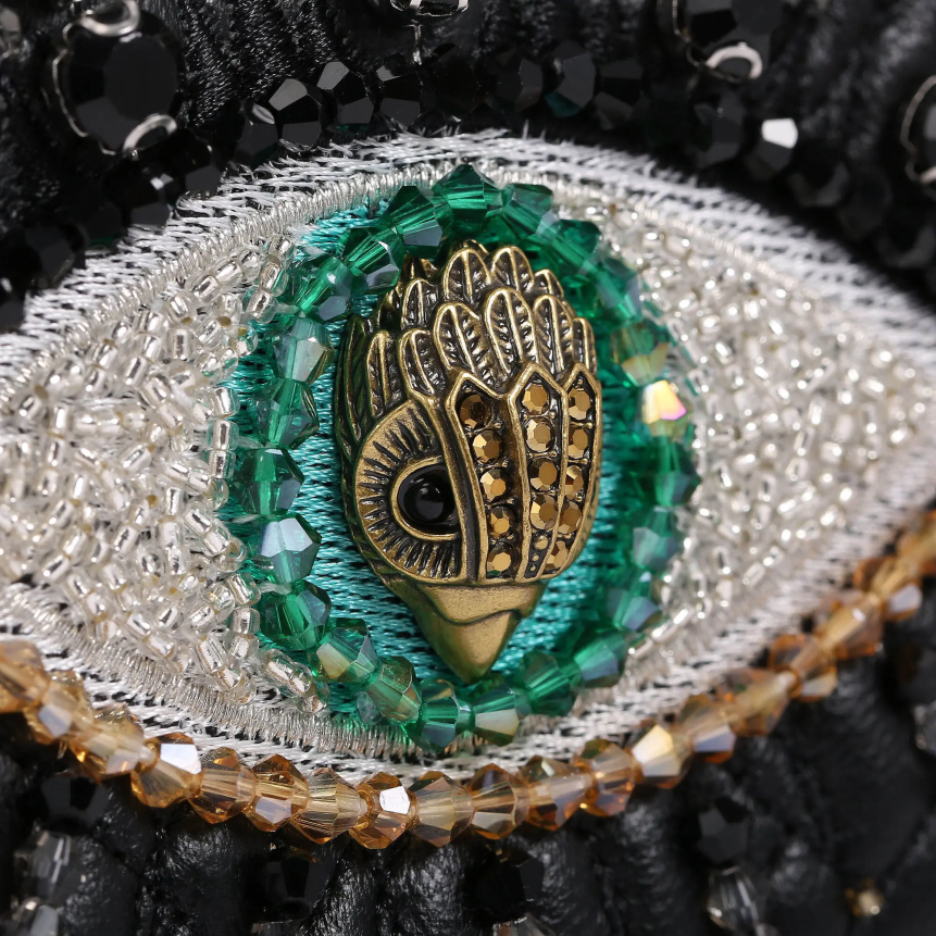 كيلووات Kurt Geiger نحيف جلد لندن ميني كنسينغتون آي أسود X06PDH76 | أكياس