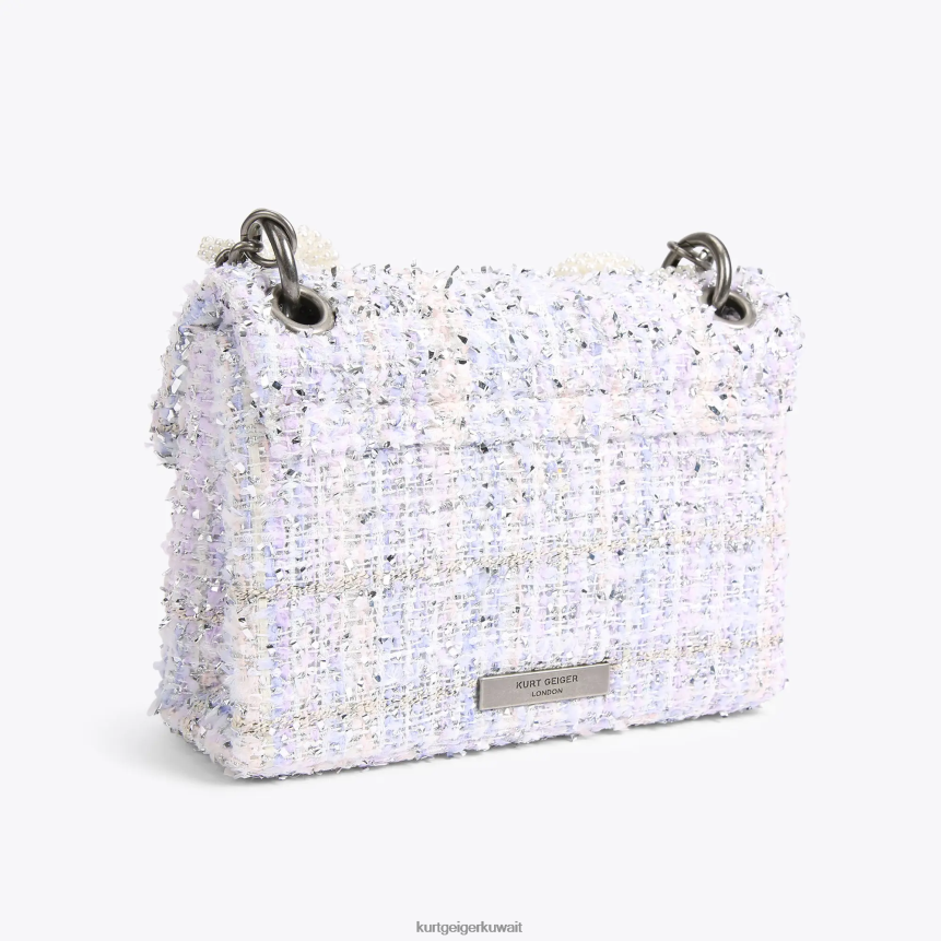 كيلووات Kurt Geiger نحيف لندن تويد ميني كنسينغتون في لندن أرجواني X06PDH86 | أكياس