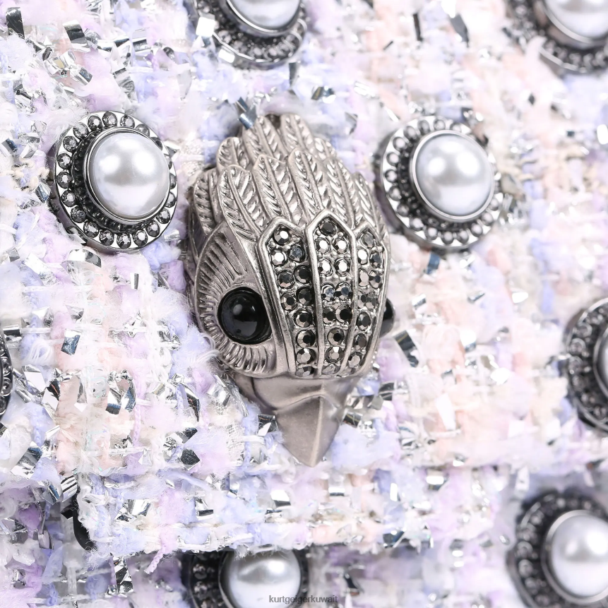 كيلووات Kurt Geiger نحيف لندن تويد ميني كنسينغتون في لندن أرجواني X06PDH86 | أكياس