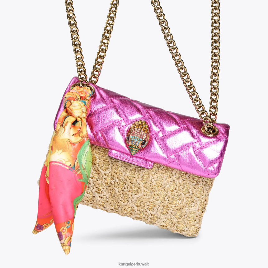 كيلووات Kurt Geiger نحيف لندن الرافية ميني كنسينغتون في لندن مزيج الذهب X06PDH89 | أكياس