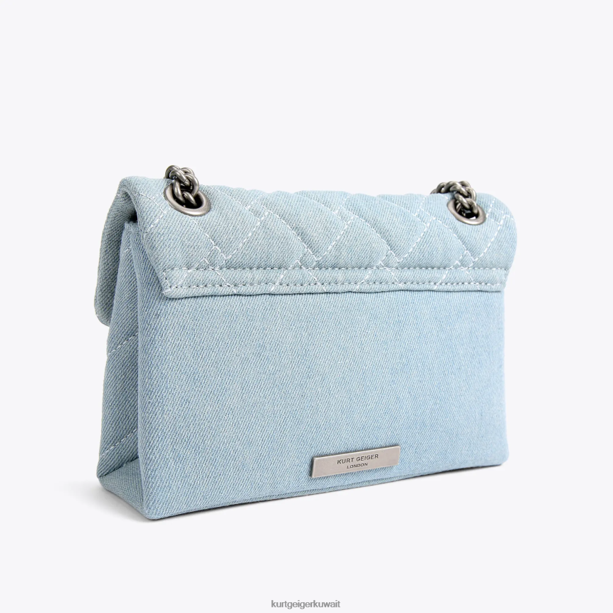 كيلووات Kurt Geiger نحيف لندن كريستال ميني كنسينغتون في لندن أزرق شاحب X06PDH90 | أكياس
