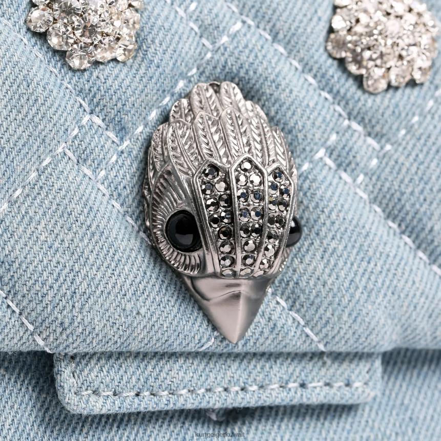 كيلووات Kurt Geiger نحيف لندن كريستال ميني كنسينغتون في لندن أزرق شاحب X06PDH90 | أكياس