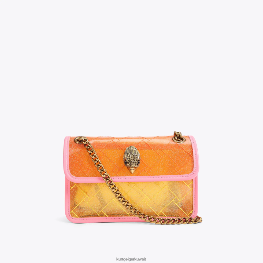 كيلووات Kurt Geiger نحيف لندن الفينيل ميني كنسينغتون في لندن أصفر X06PDH91 | أكياس