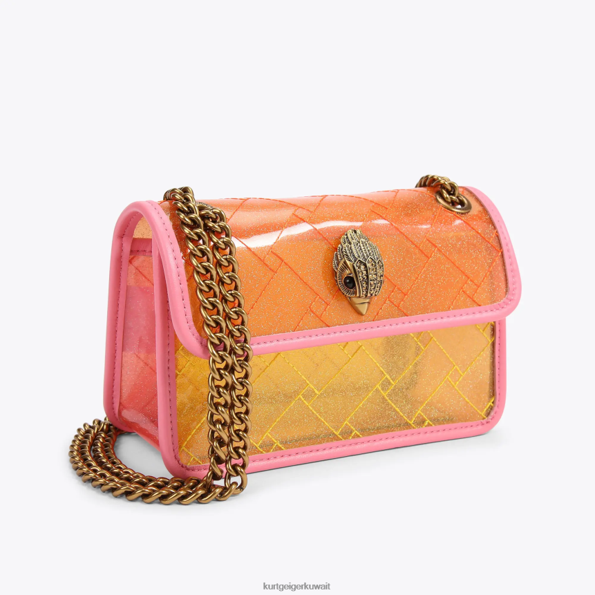 كيلووات Kurt Geiger نحيف لندن الفينيل ميني كنسينغتون في لندن أصفر X06PDH91 | أكياس
