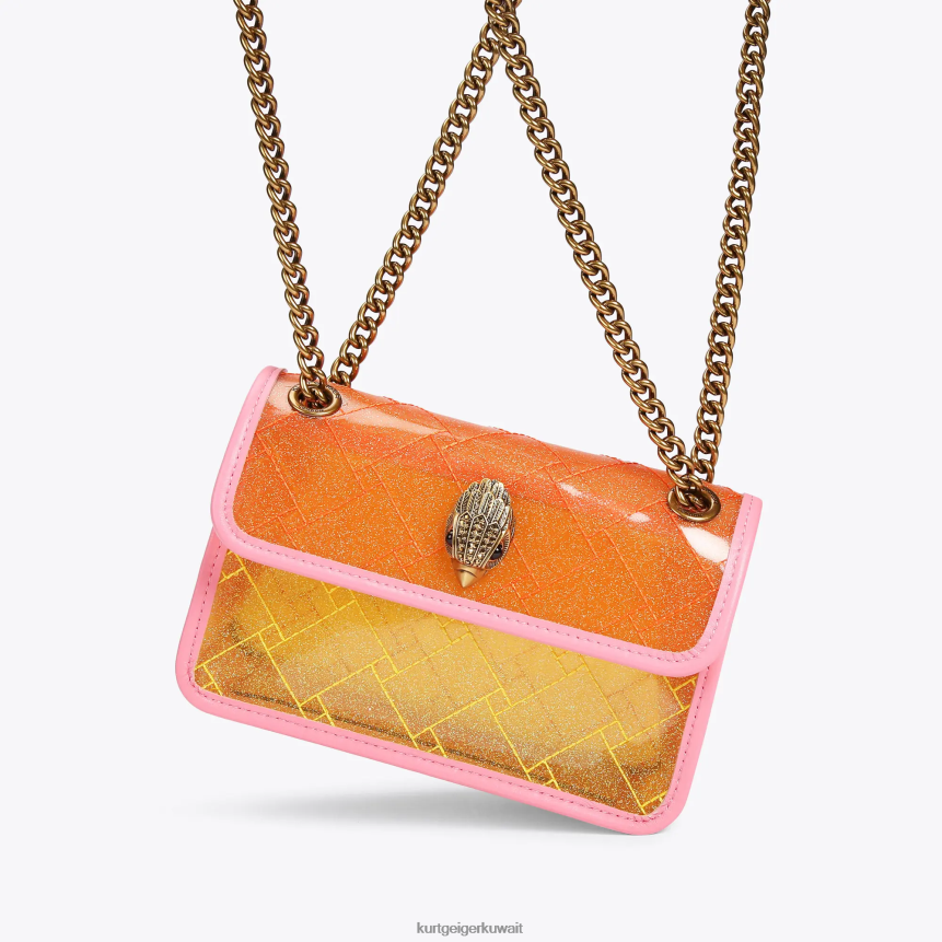 كيلووات Kurt Geiger نحيف لندن الفينيل ميني كنسينغتون في لندن أصفر X06PDH91 | أكياس