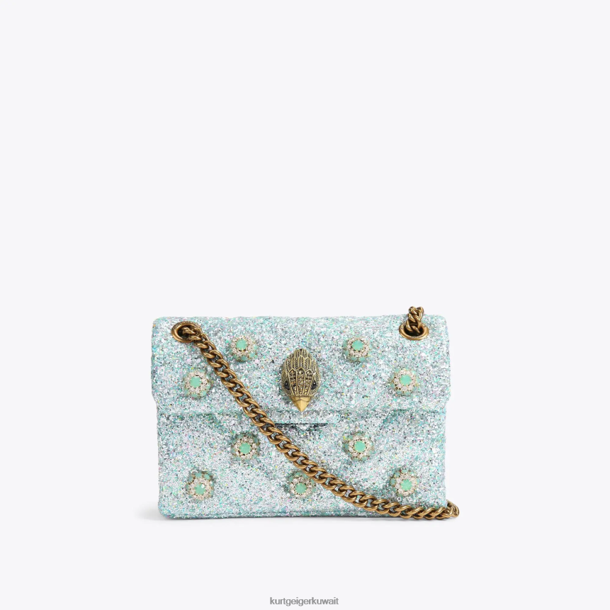 كيلووات Kurt Geiger نحيف حقيبة لندن ميني كنسينغتون أخضر باهت X06PDH93 | أكياس