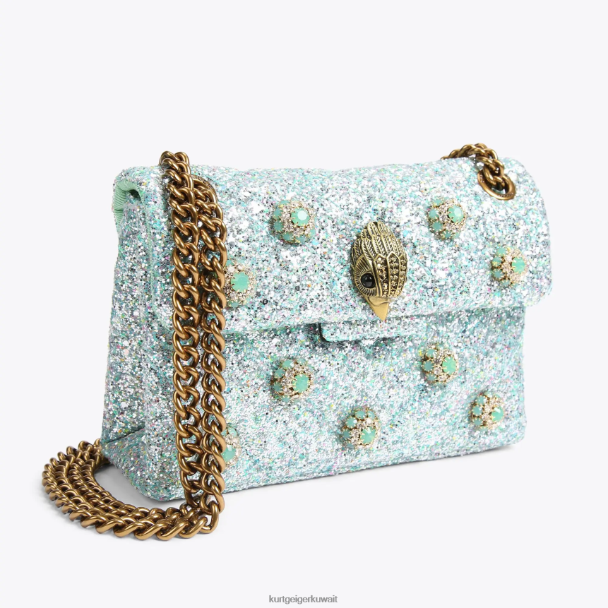 كيلووات Kurt Geiger نحيف حقيبة لندن ميني كنسينغتون أخضر باهت X06PDH93 | أكياس