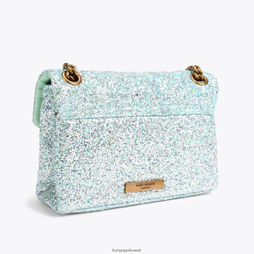 كيلووات Kurt Geiger نحيف حقيبة لندن ميني كنسينغتون أخضر باهت X06PDH93 | أكياس