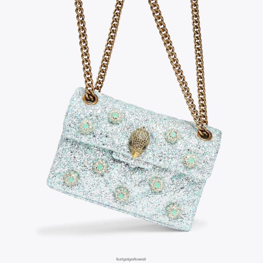كيلووات Kurt Geiger نحيف حقيبة لندن ميني كنسينغتون أخضر باهت X06PDH93 | أكياس