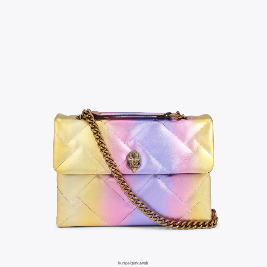 كيلووات Kurt Geiger نحيف لندن كنسينغتون كبيرة لينة مزيج وردي X06PDH94 | أكياس