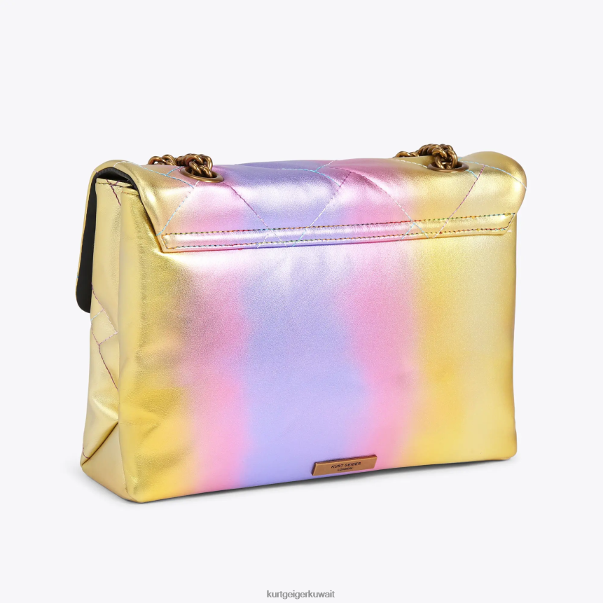 كيلووات Kurt Geiger نحيف لندن كنسينغتون كبيرة لينة مزيج وردي X06PDH94 | أكياس