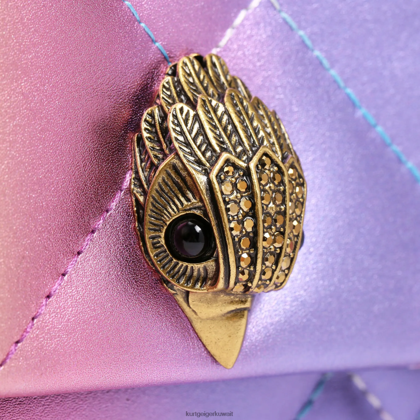 كيلووات Kurt Geiger نحيف لندن كنسينغتون كبيرة لينة مزيج وردي X06PDH94 | أكياس