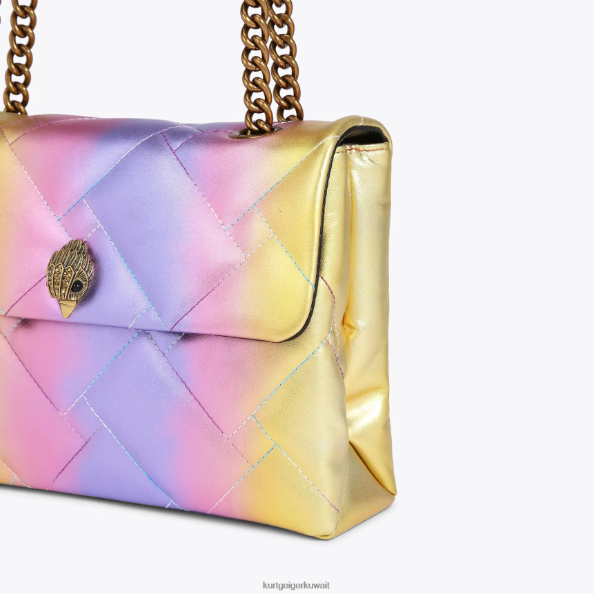 كيلووات Kurt Geiger نحيف لندن كنسينغتون كبيرة لينة مزيج وردي X06PDH94 | أكياس