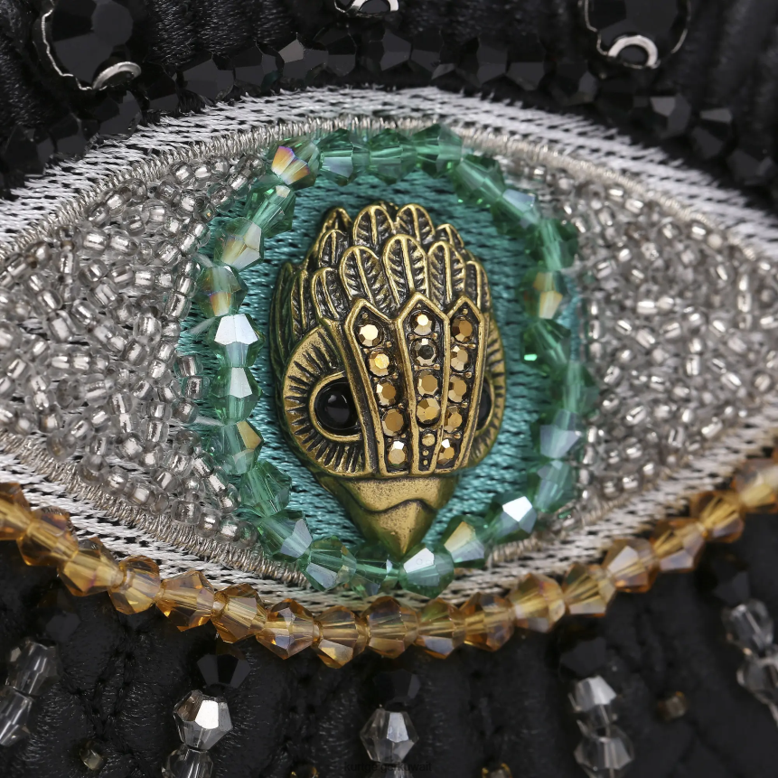 كيلووات Kurt Geiger نحيف محفظة لندن كنسينغتون بسلسلة عين أسود X06PDH96 | أكياس