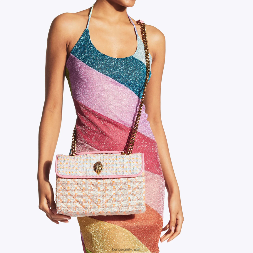 كيلووات Kurt Geiger نحيف حقيبة لندن تويد كنسينغتون البرتقالي X06PDH9 | أكياس