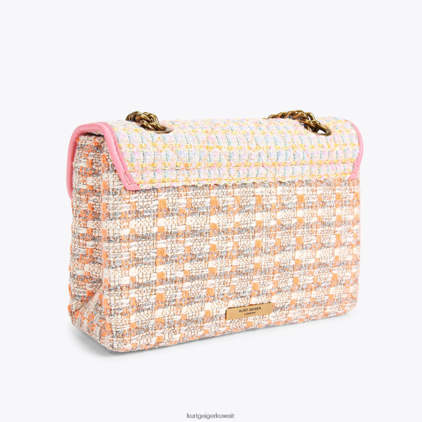 كيلووات Kurt Geiger نحيف حقيبة لندن تويد كنسينغتون البرتقالي X06PDH9 | أكياس