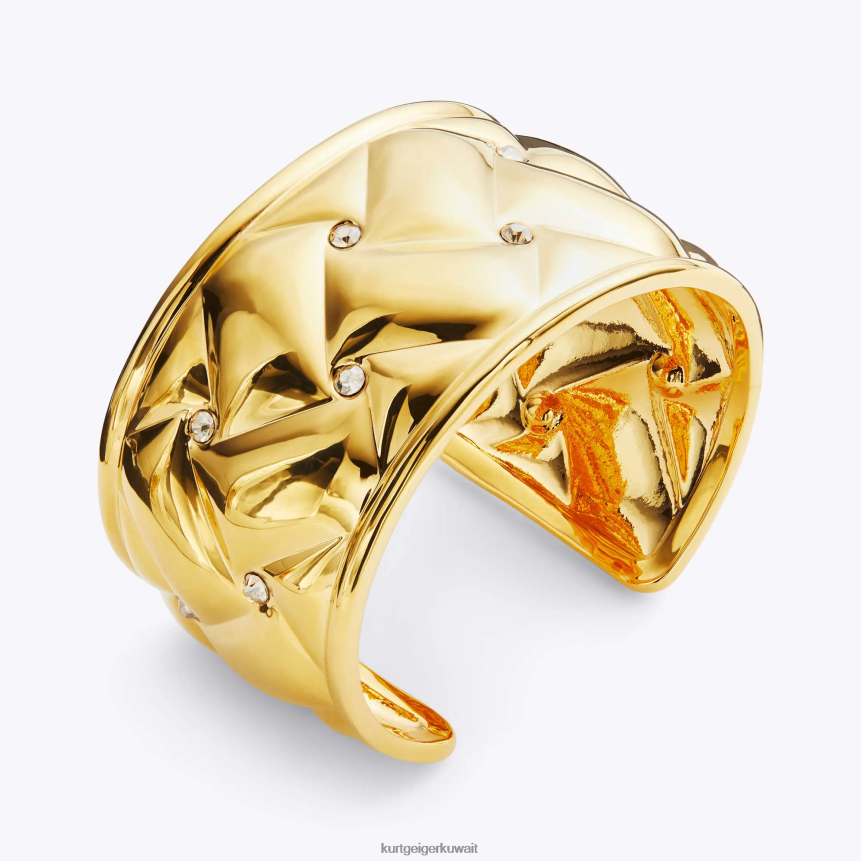 كيلووات Kurt Geiger نحيف سوار معدني مبطن مقاس XL من لندن ذهب X06PDH543 | مُكَمِّلات