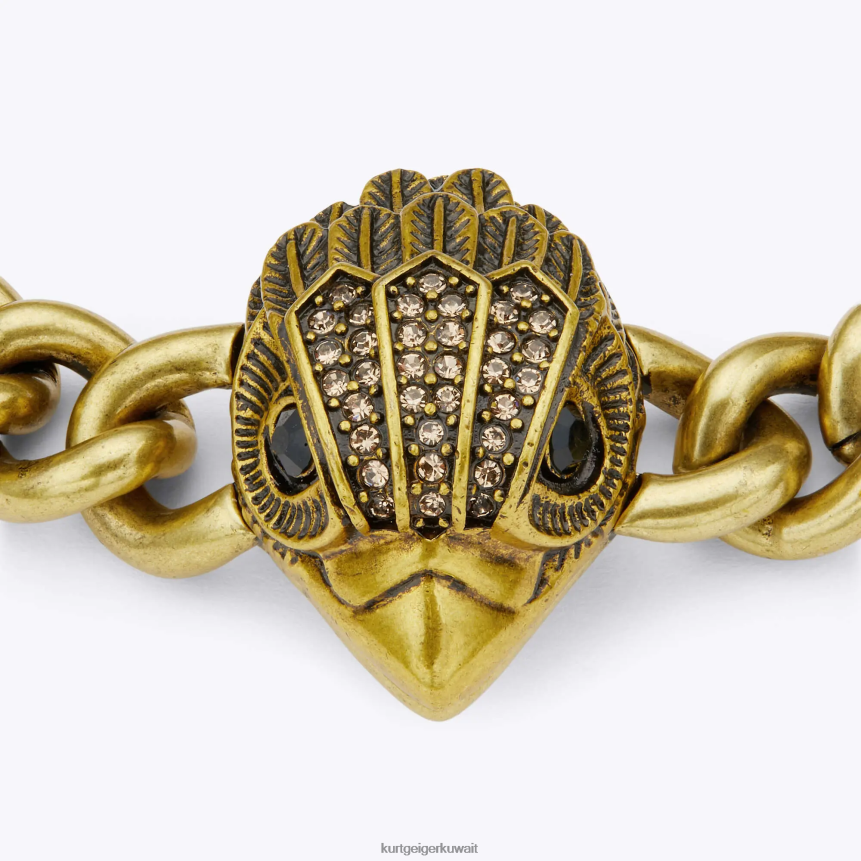 كيلووات Kurt Geiger نحيف لندن النسر XL سوار مكتنزة ذهب X06PDH582 | مُكَمِّلات