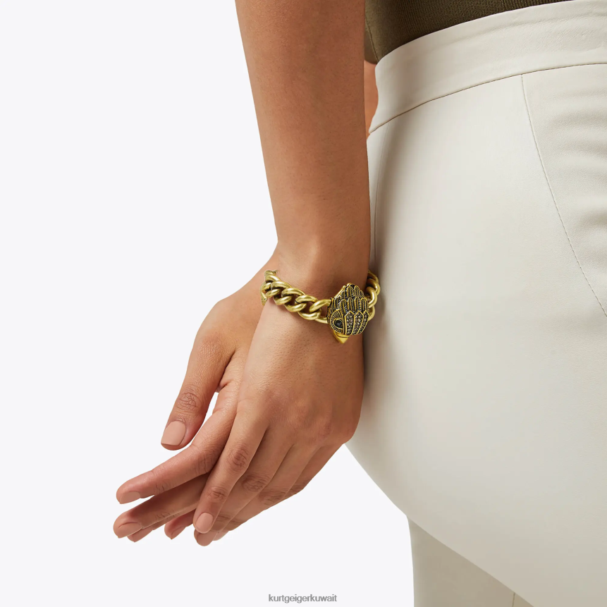 كيلووات Kurt Geiger نحيف لندن النسر XL سوار مكتنزة جونميتال X06PDH585 | مُكَمِّلات