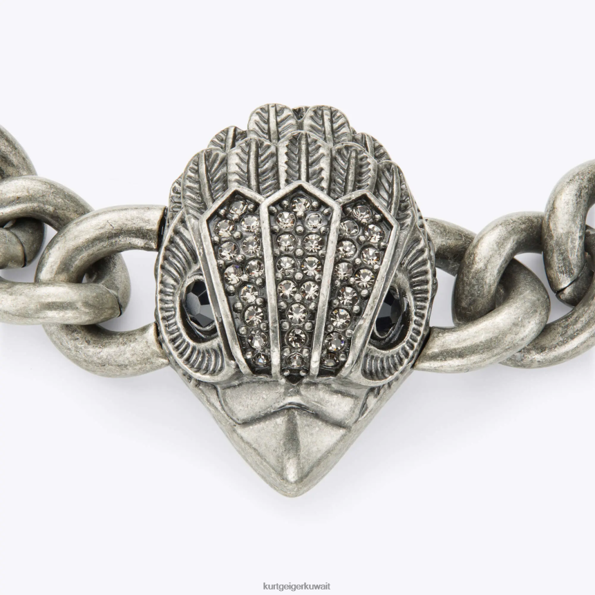 كيلووات Kurt Geiger نحيف لندن النسر XL سوار مكتنزة جونميتال X06PDH585 | مُكَمِّلات