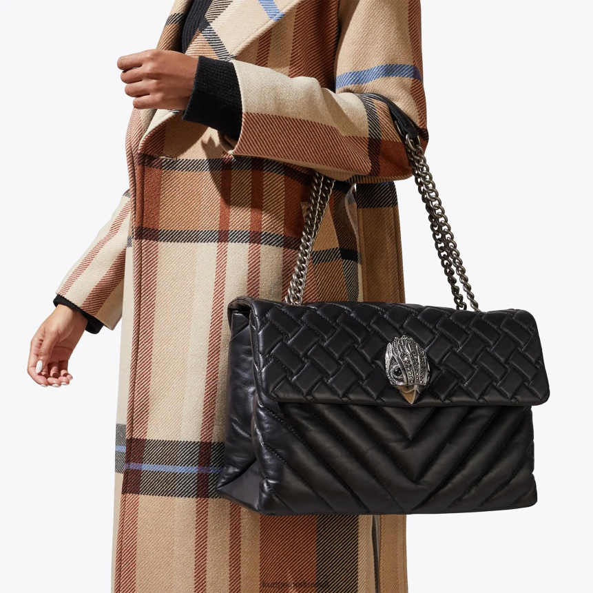كيلووات Kurt Geiger نحيف جلد لندن XXL كينسينغتون أسود X06PDH64 | أكياس
