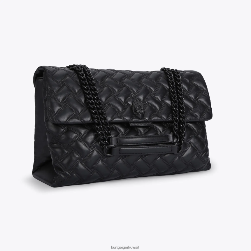 كيلووات Kurt Geiger نحيف لندن XXL كنسينغتون في لندن منقوع أسود X06PDH65 | أكياس