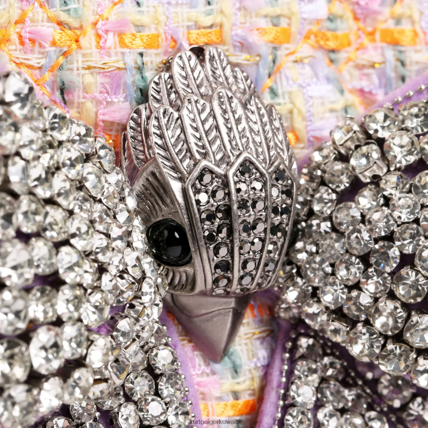 كيلووات Kurt Geiger نحيف لندن القوس القلب crossbody البرتقالي X06PDH258 | أكياس